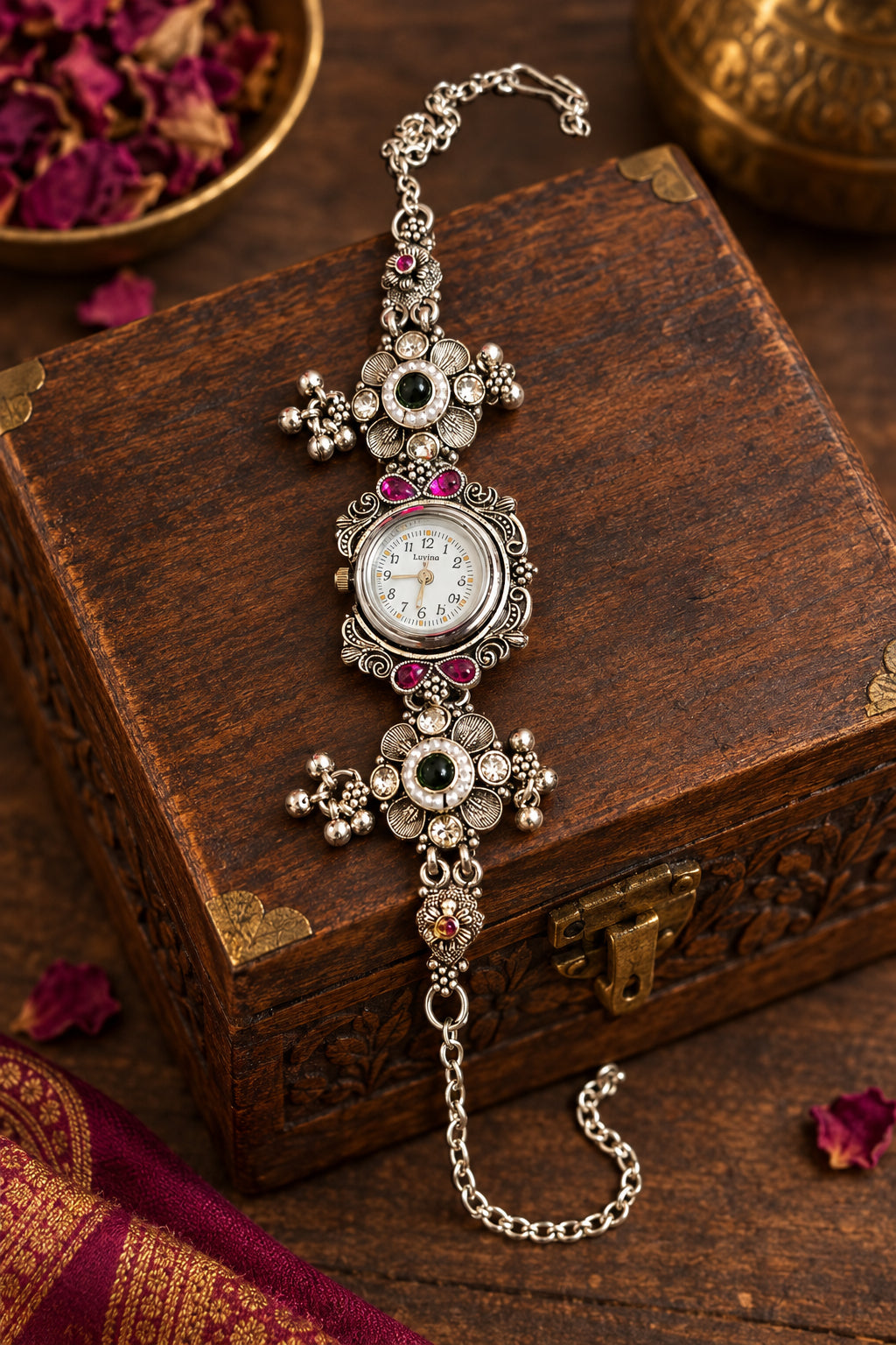 Silver Kashmiri Watch