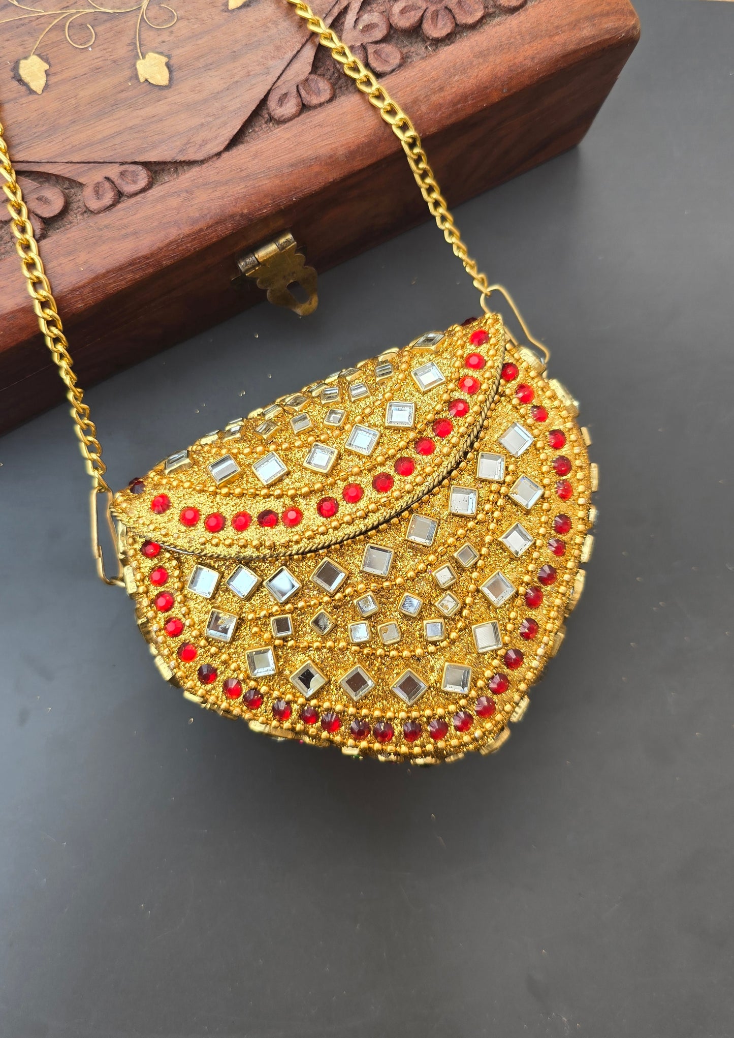 Mini Kundan Bag