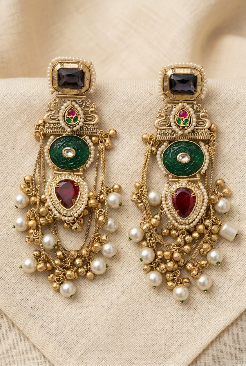 Golden Statement Earrings