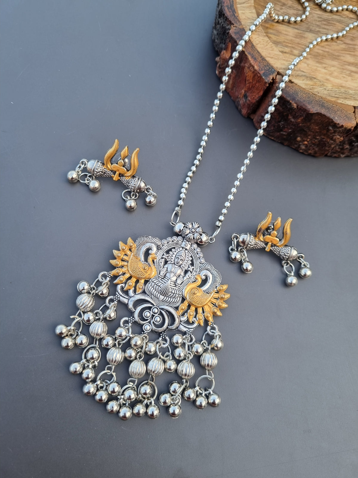 Durga Oxidised Necklace