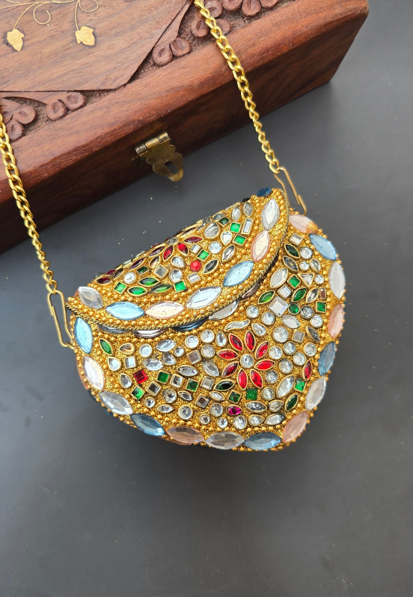 Mini Kundan Bag
