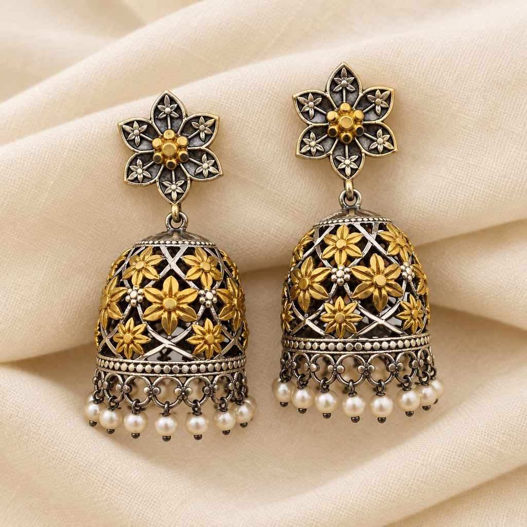 Mehvish Dual Tone Jhumka