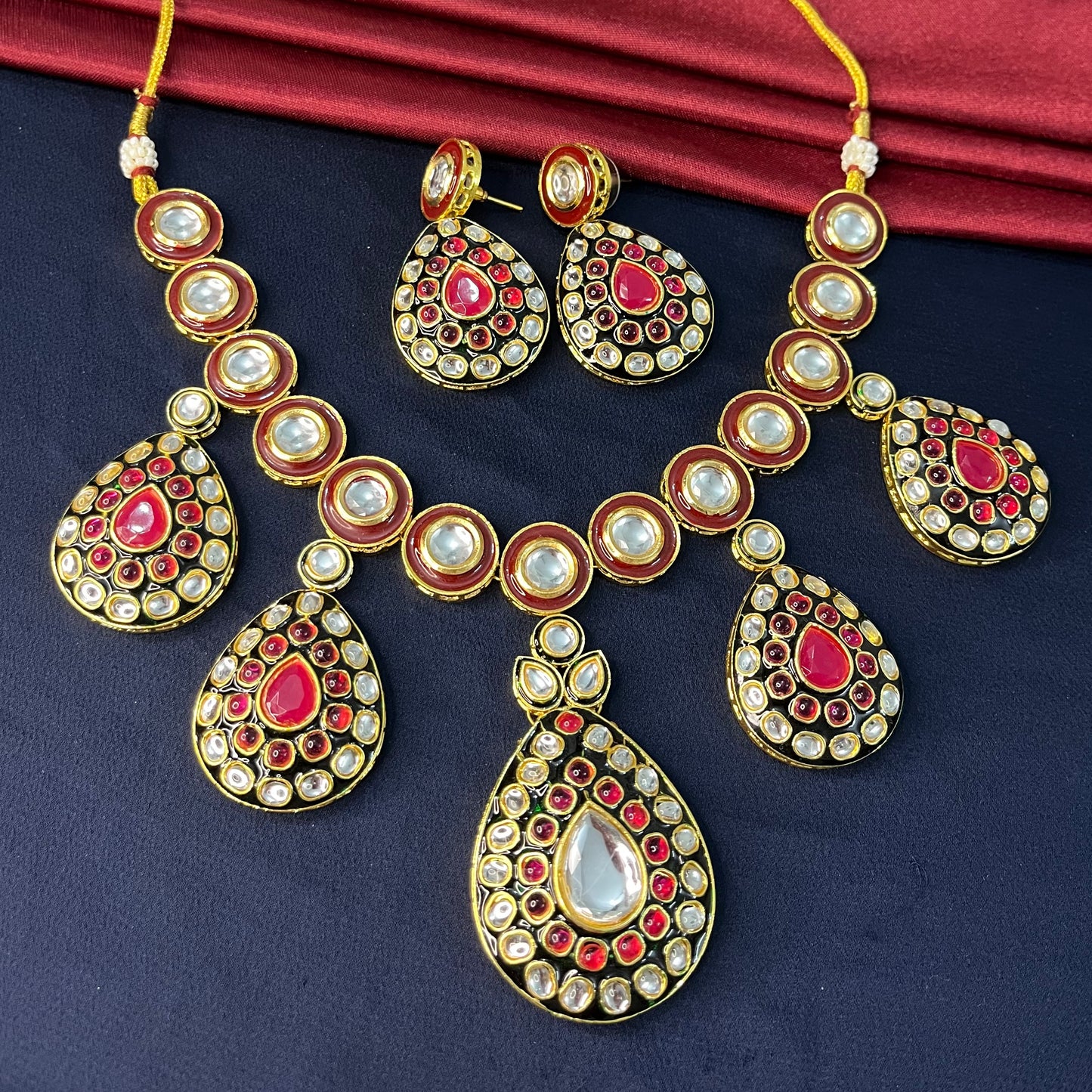 Rajwada Kundan necklace Set