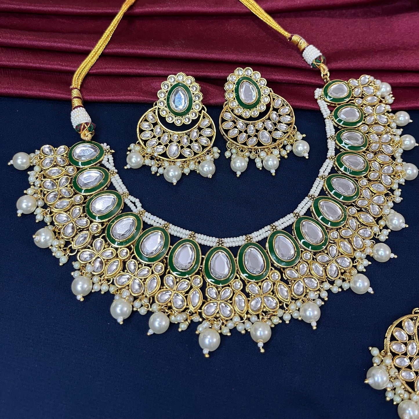 Radiya necklace set - pearl trend kundan necklace