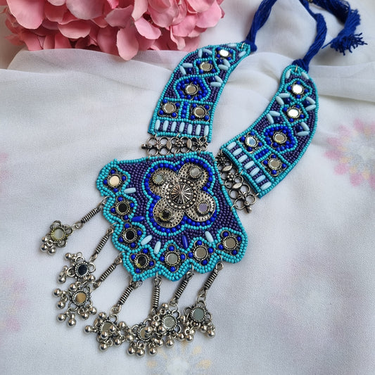 Mirror Fabric necklace