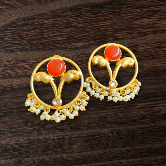Anti tarnish golden Earrings Skp