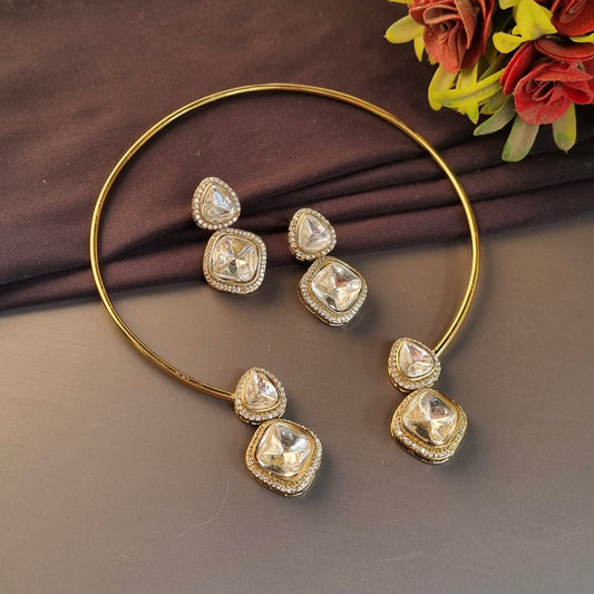 Moissanite Golden Hasli Set