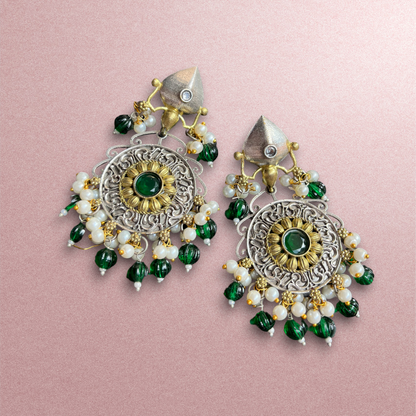 Ratnavali Dual Tone Earrings