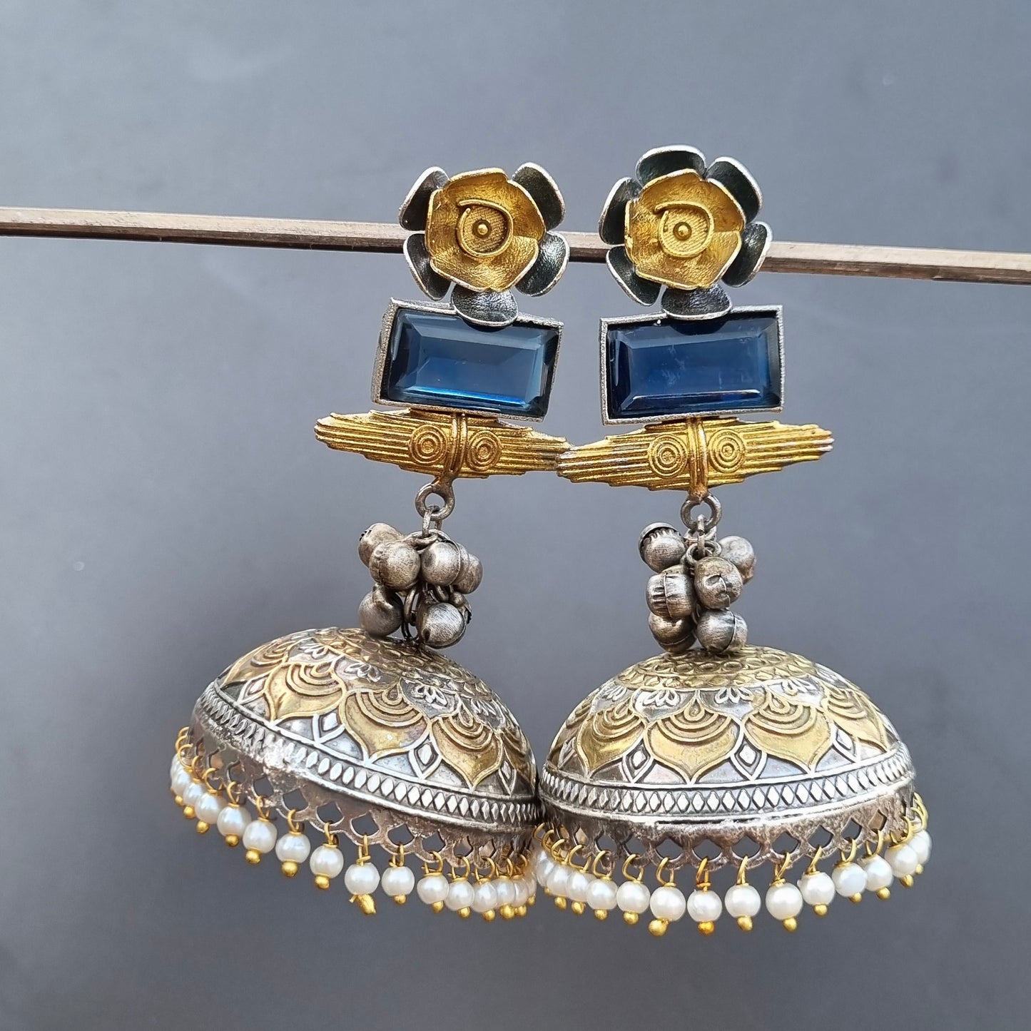 Doublet Dual Tone Jhumka