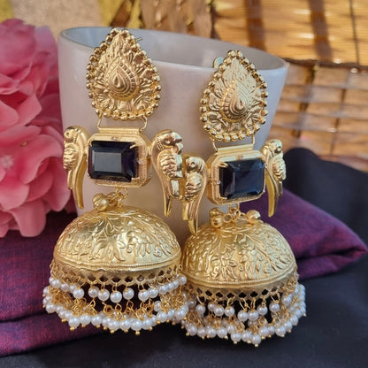 Mohini Golden statement jhumka