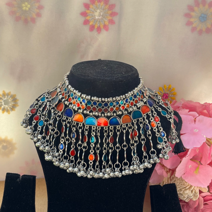 Enamel Ghunghru Choker