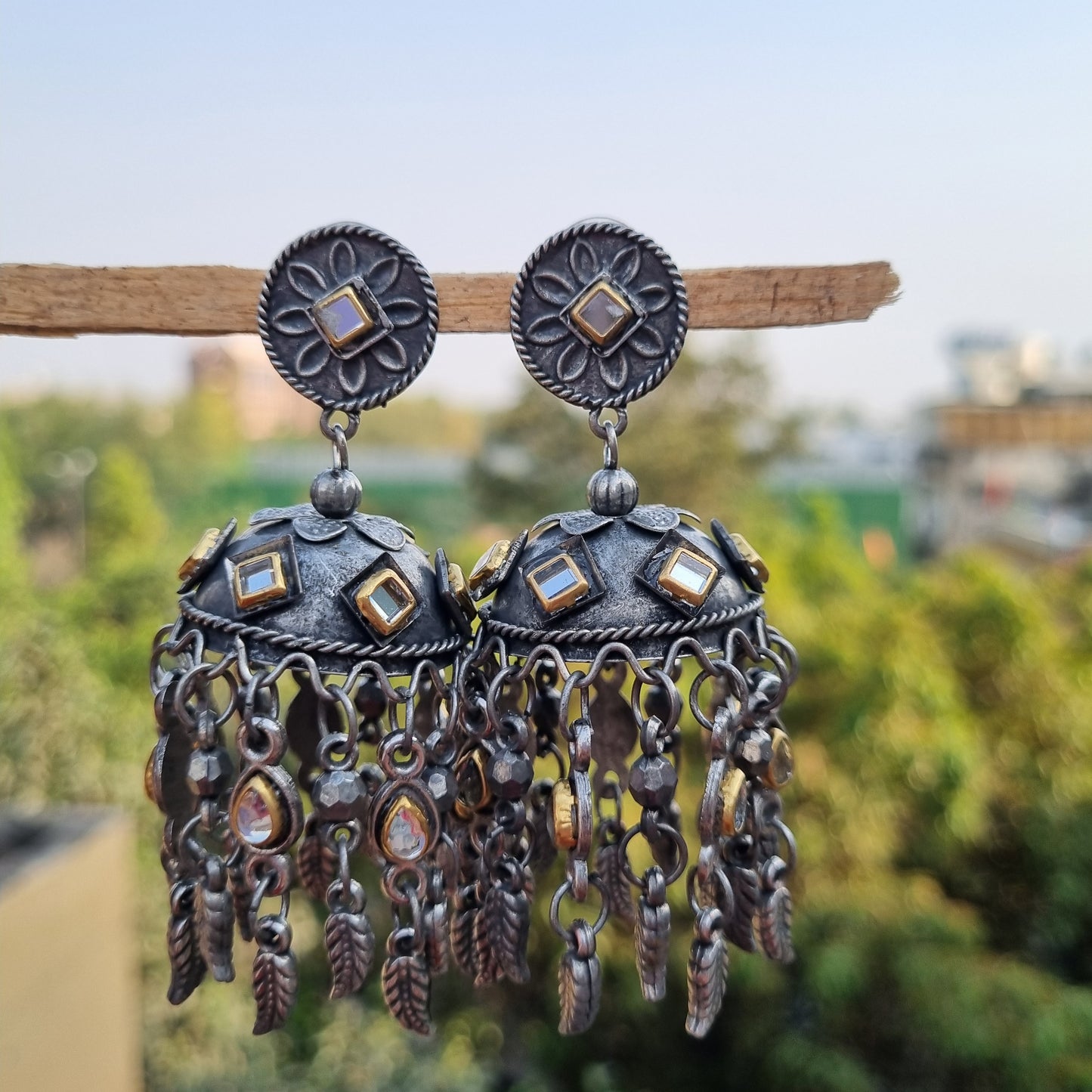 Kundan Stone jhumki