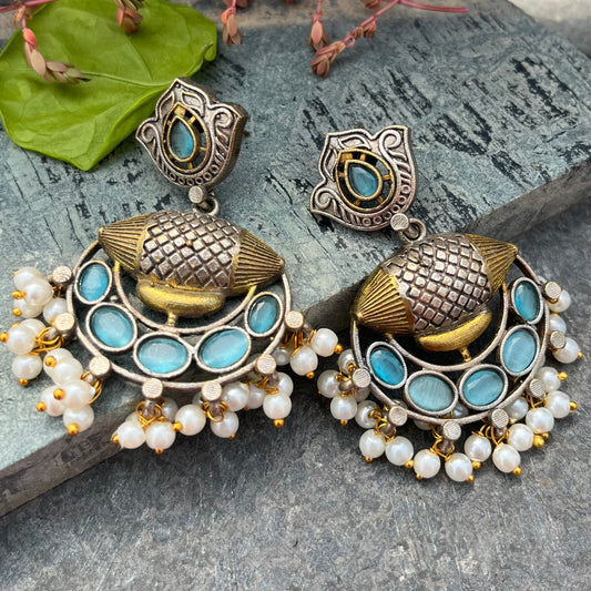 Urvashi Dual Tone Earrings