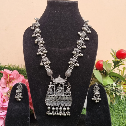 Doli Necklace Set- Oxidised