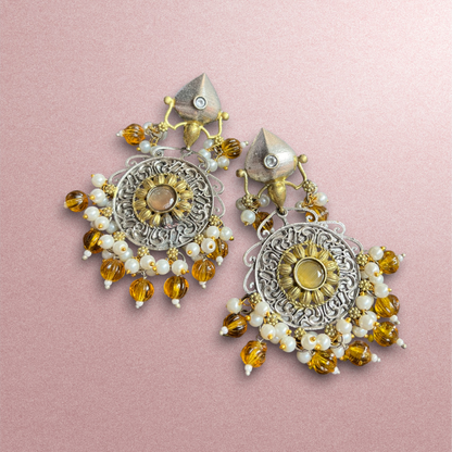 Ratnavali Dual Tone Earrings