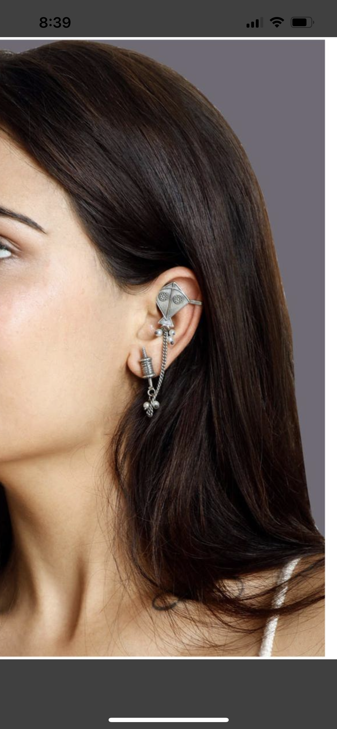 Earcuff in 3 designs