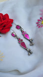 Glass Brass Earrings
