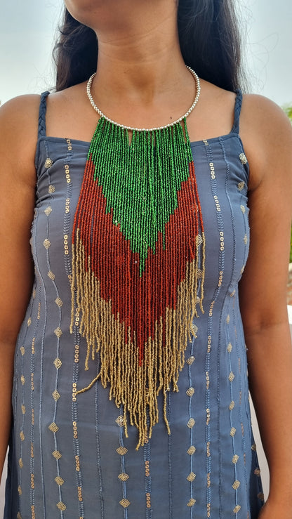 Beaded Hasli Necklace