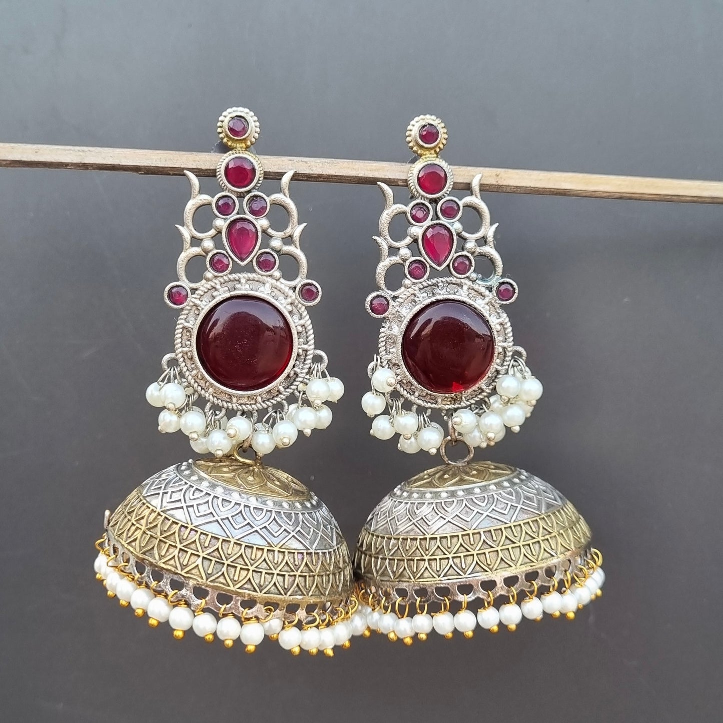 Nazma Dual Tone Jhumka