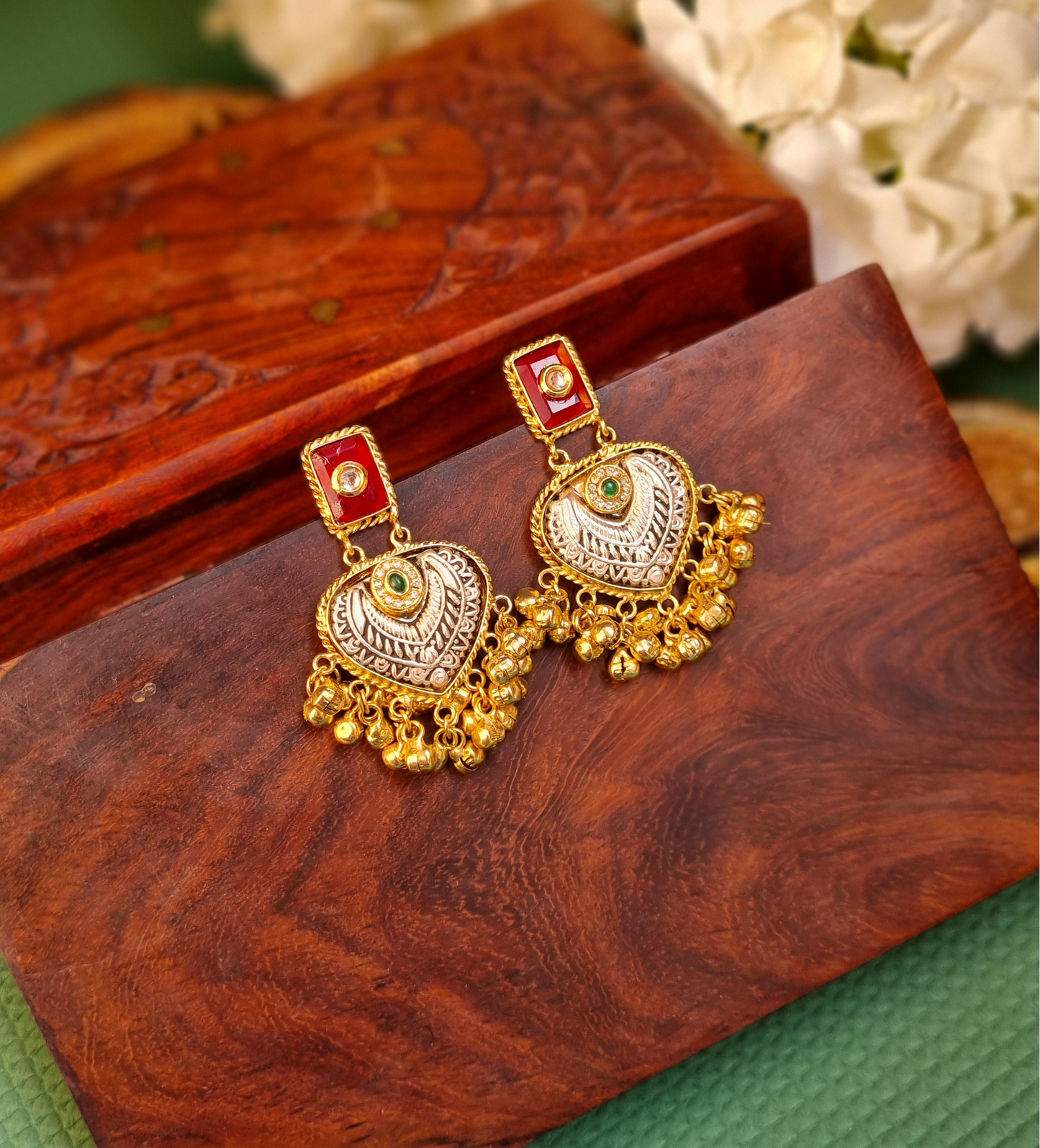 Golden Statement Earrings