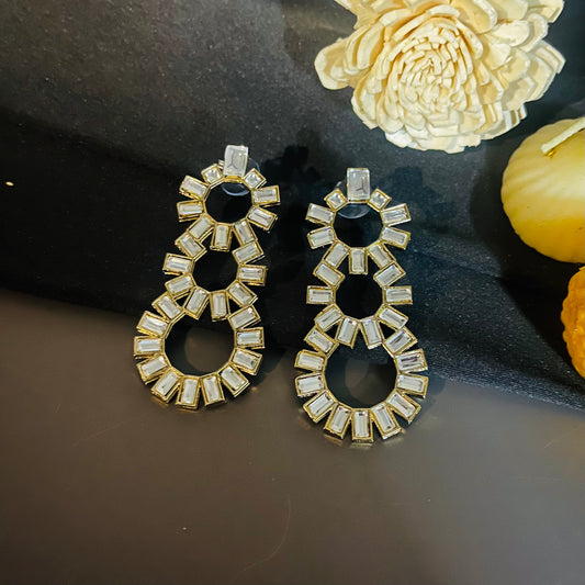 Alia kundan earrings