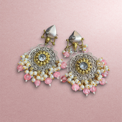 Ratnavali Dual Tone Earrings