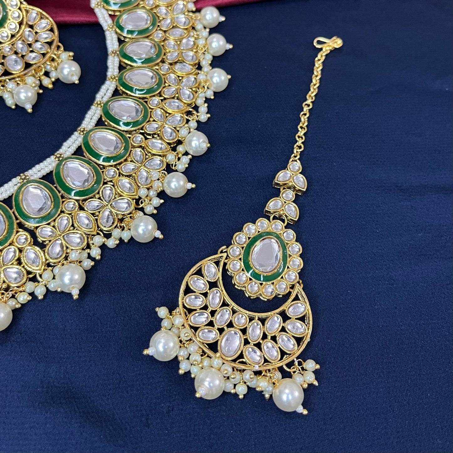 Radiya necklace set - pearl trend kundan necklace