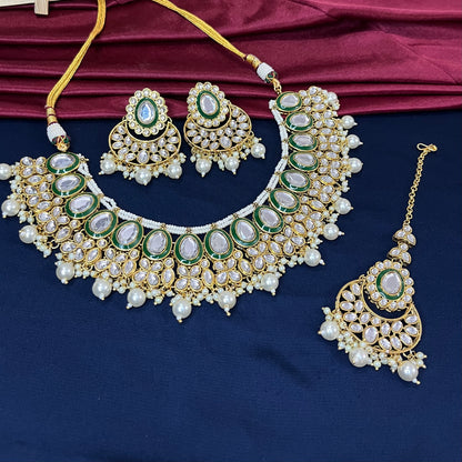 Radiya necklace set - pearl trend kundan necklace