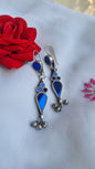 Glass Brass Earrings
