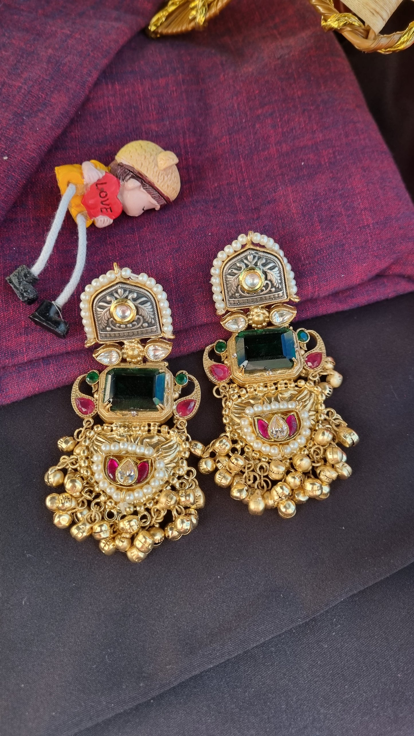 Phuljhadi statement earrings