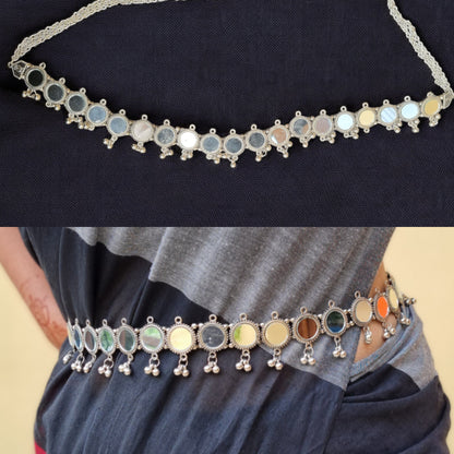 Oxidised waist belt