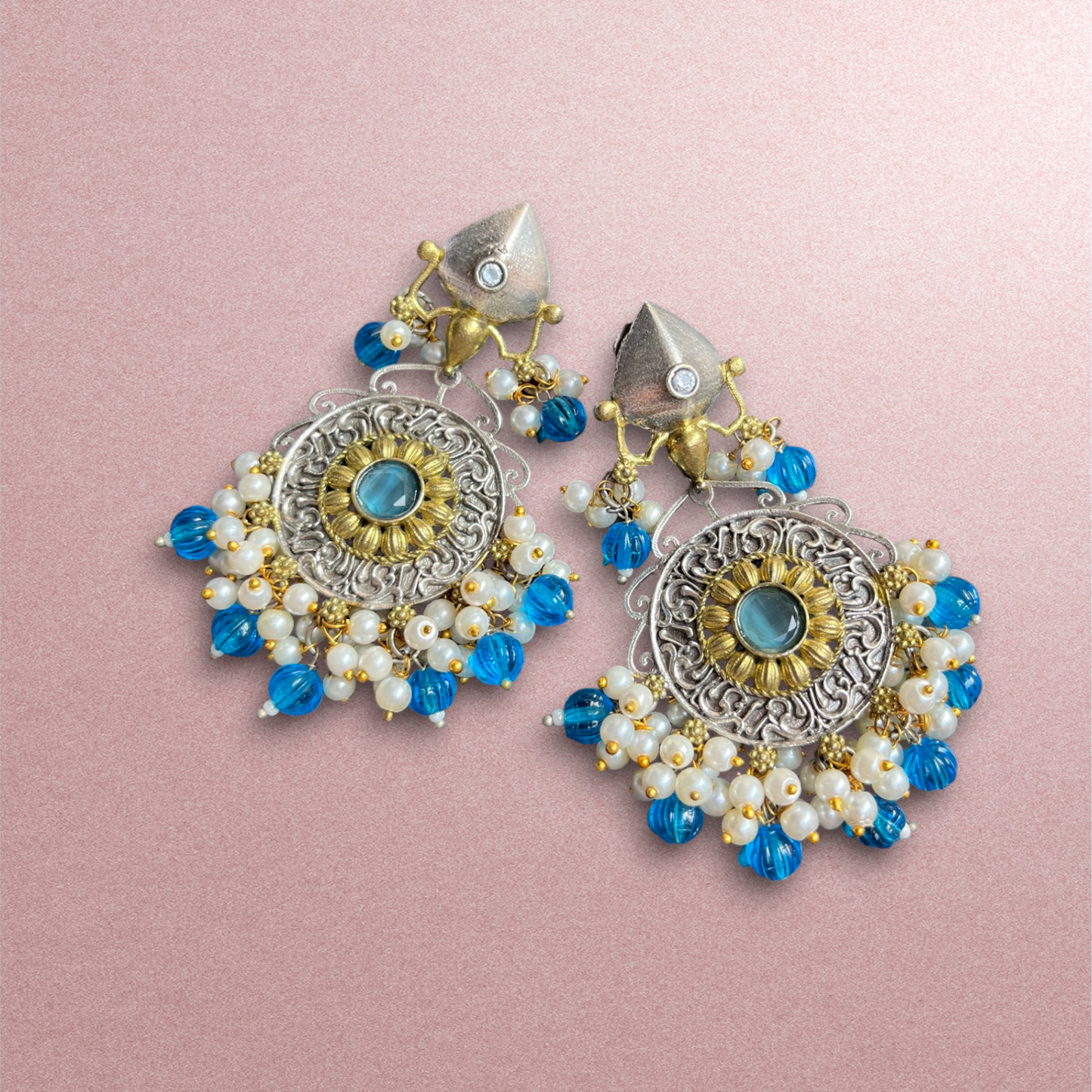 Ratnavali Dual Tone Earrings