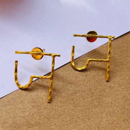 Alphabet earrings