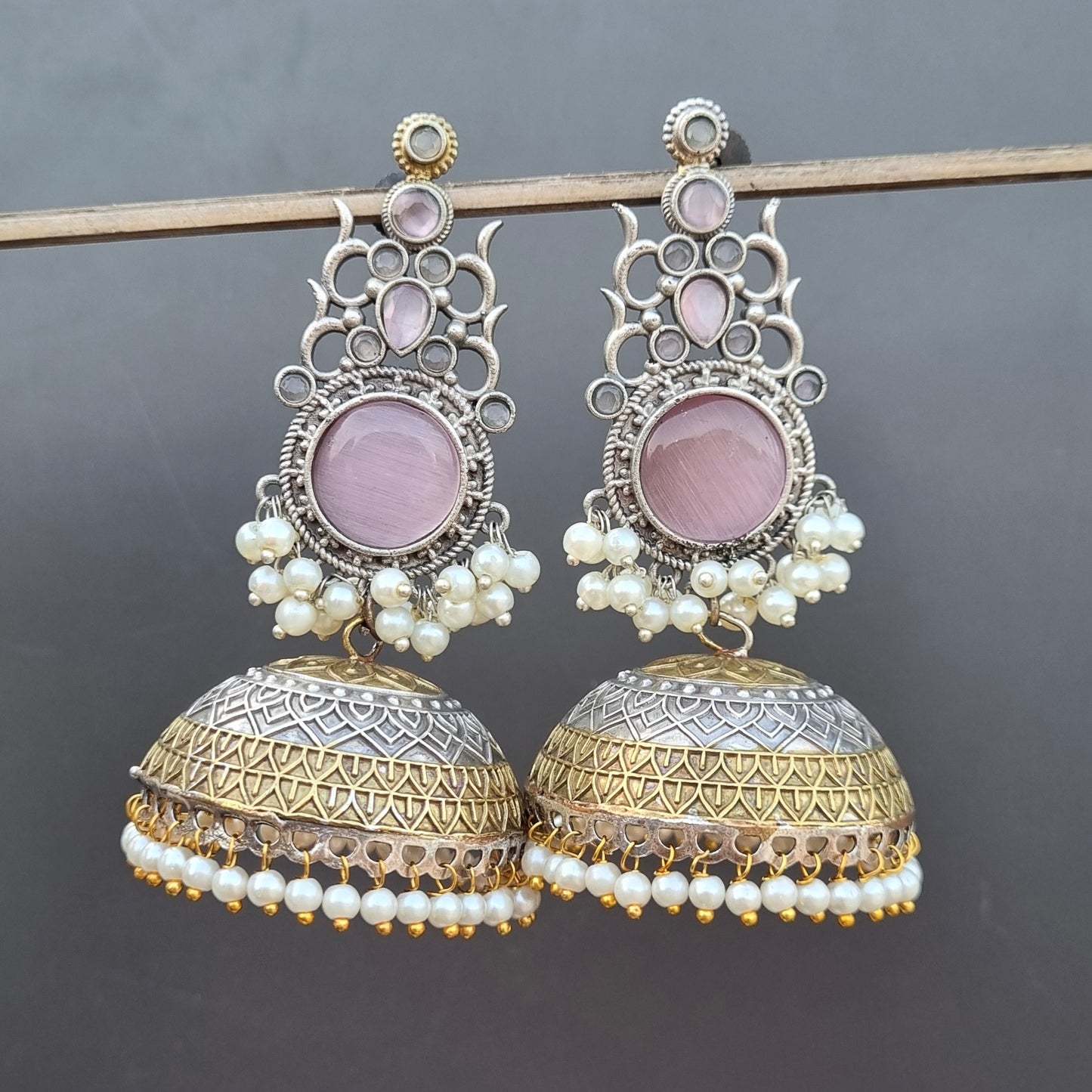 Nazma Dual Tone Jhumka