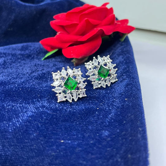 AD Earrings- Green