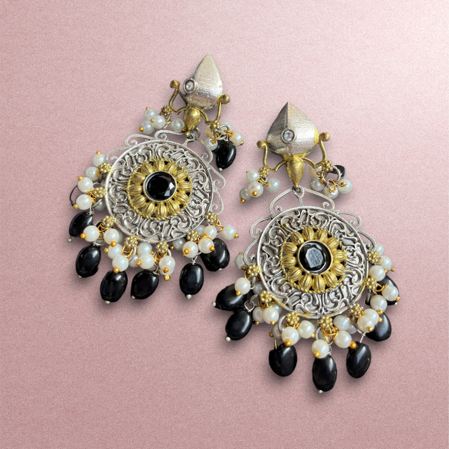 Ratnavali Dual Tone Earrings