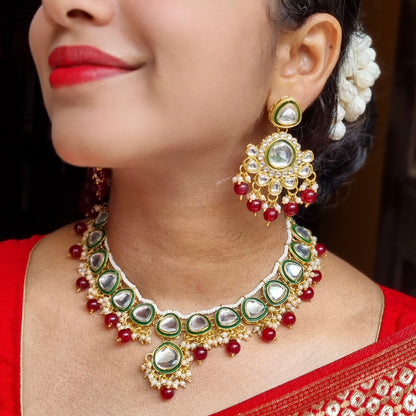 Kundan necklace set