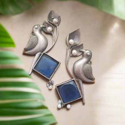 Bird Brass Earrings