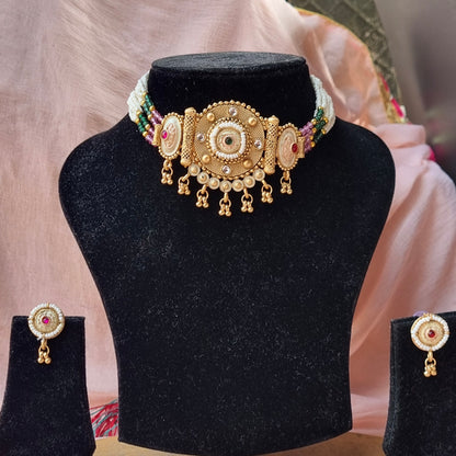 Gold Plated Choker set