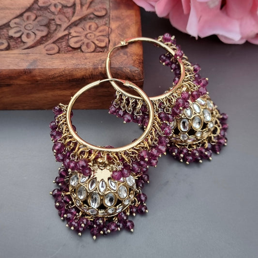 Jhumka - wine color