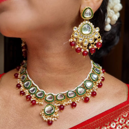 Kundan necklace set