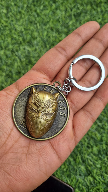 Black Panther spinner keychain