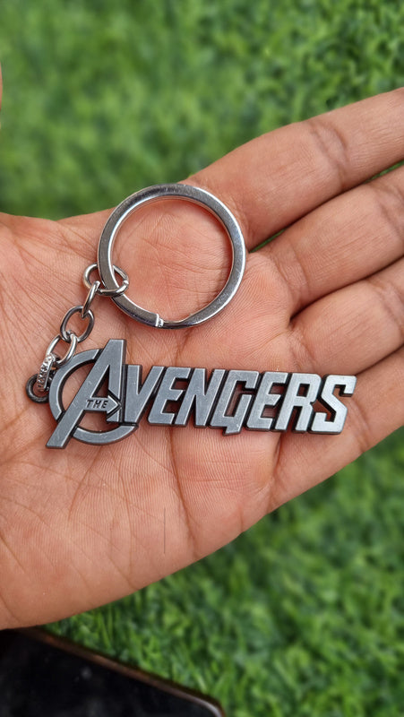 Avengers Logo silver keychain