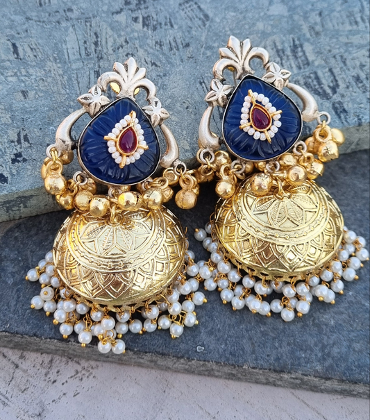 Indhu Dual tone Statement Jhumka
