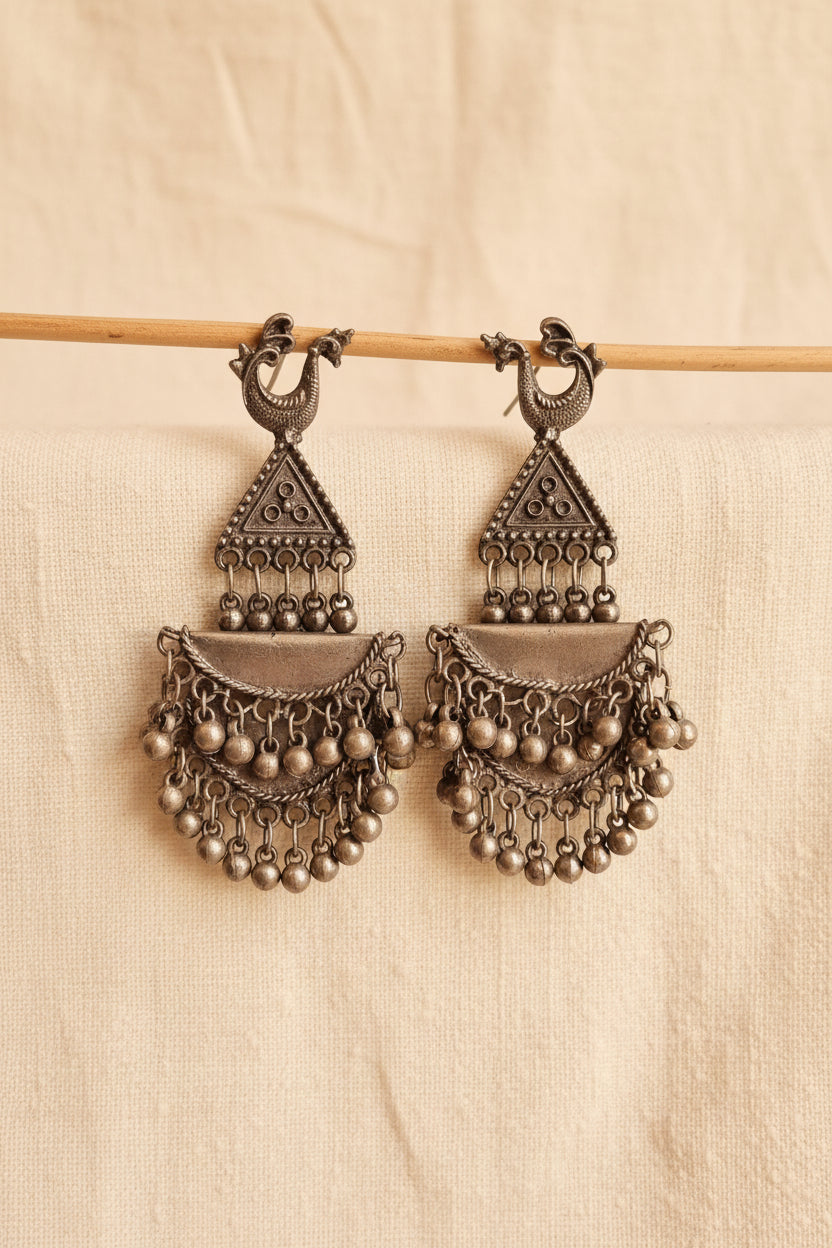 Oxidised jhumka