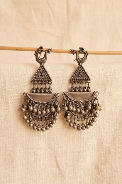 Oxidised jhumka
