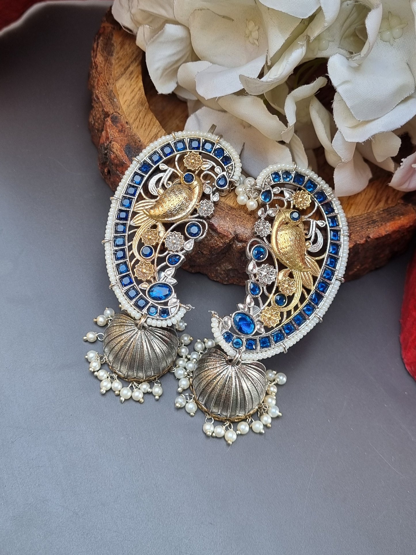 Dual tone Earcuff- Brass