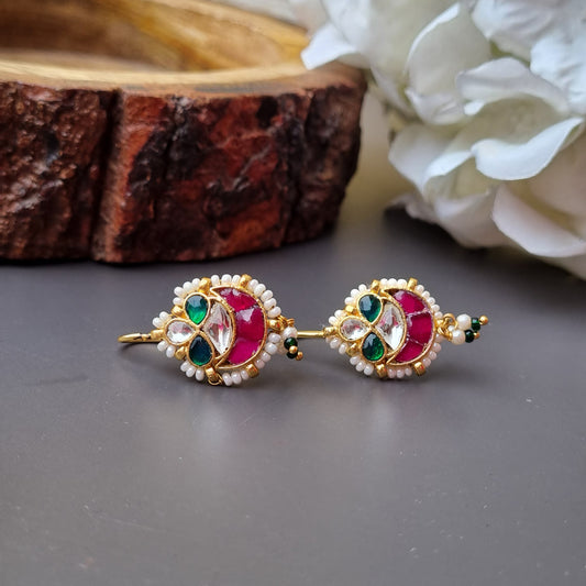 Pachi Kundan Bugadi Earcuffs