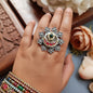Fusion Pachi Flower Brass Ring