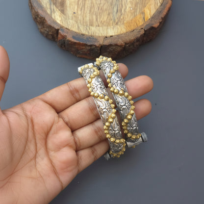 Dual tone Brass Kada